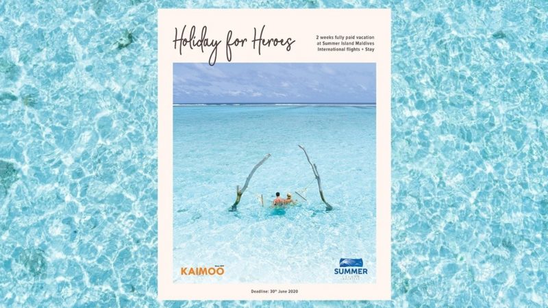 Kaimoo Maldives Offers Summer Island Holiday of a Lifetime for Frontline Heroes